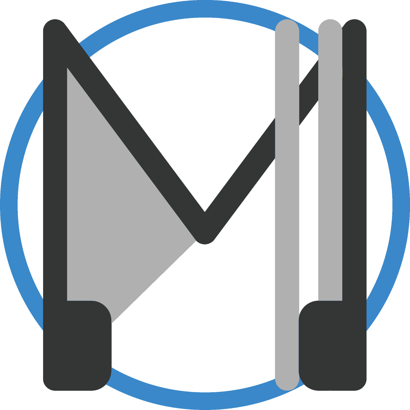 Logo principal manalive audio Gris carré